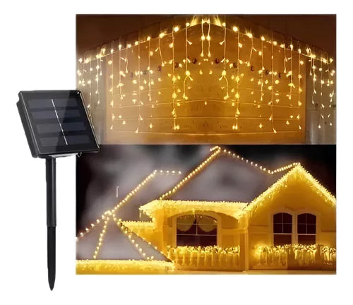 Cascada 300 led Luz Solar 7mts